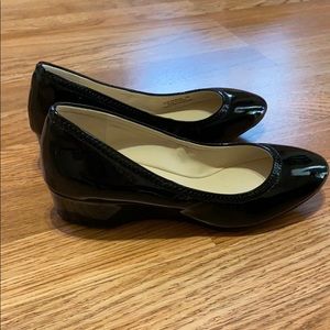 Cole Haan Black Patent Leather Sadie Wedge